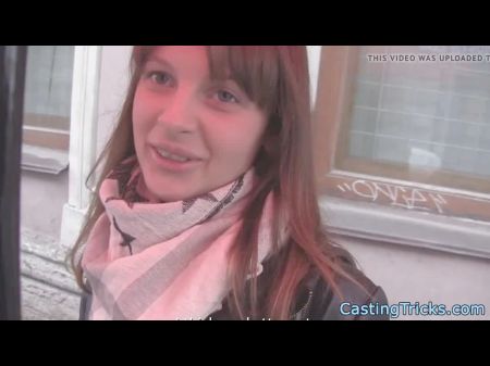 Европейский кастинг обрызгали спермой в любительском видео 