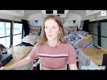 Сексуальное просветление и чувственная мастурбация британского веб -камеры Sky Smith 