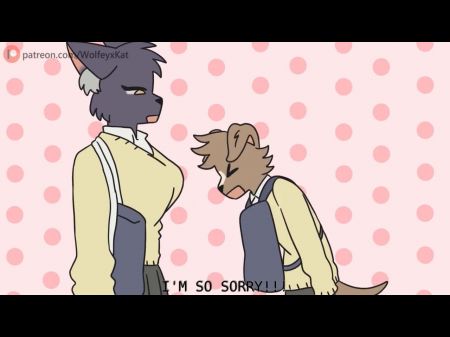 Kitty and Puppy 2 (Furry Hentai Animation) 