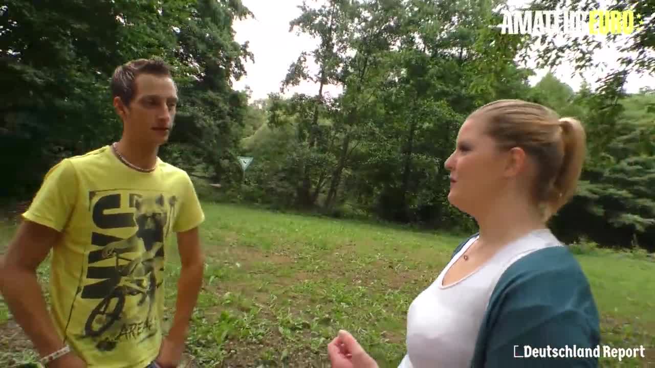 BBW German Anna K لديها الجنس في الهواء الطلق مع BF Xalabahia