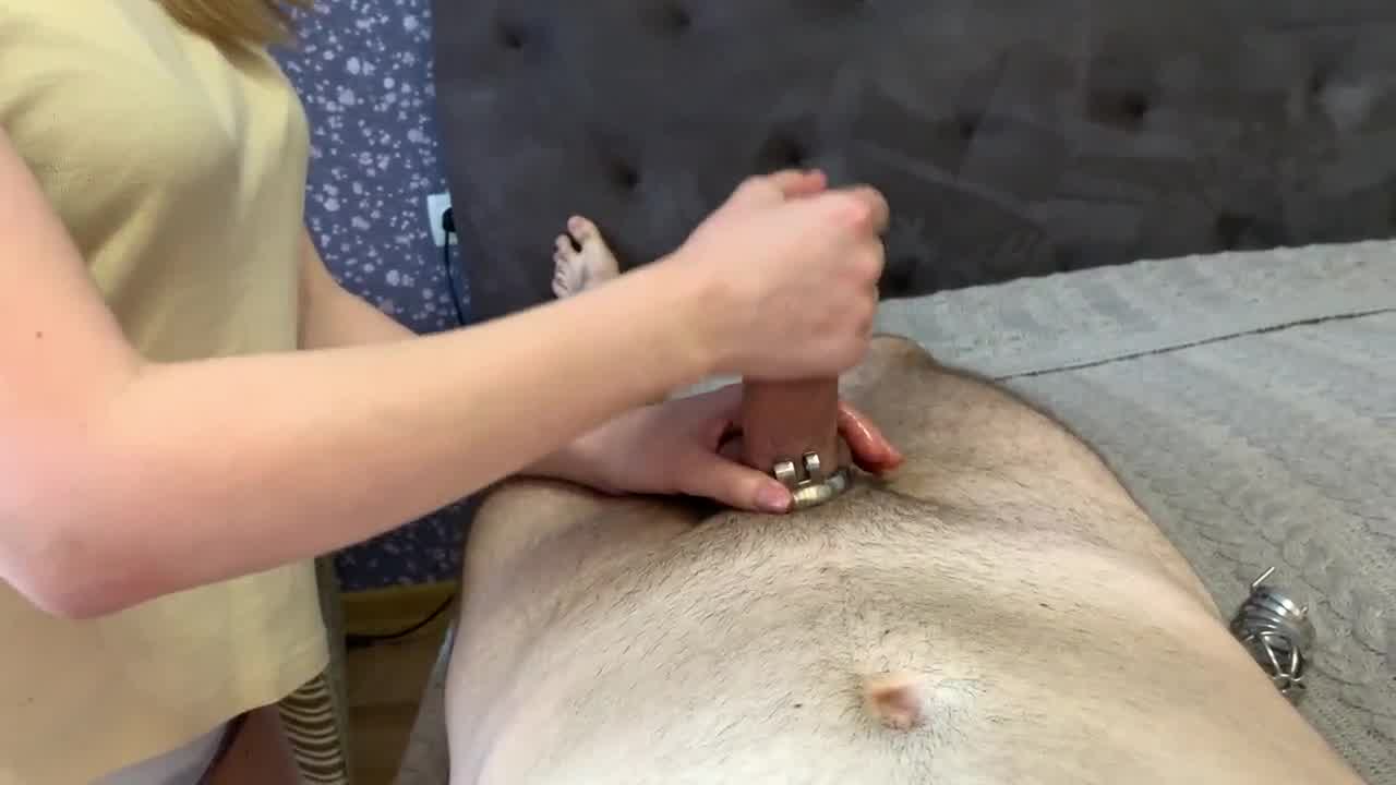 Spunky Wank After Two Weeks In Chastity Hd Porn Hotntubes