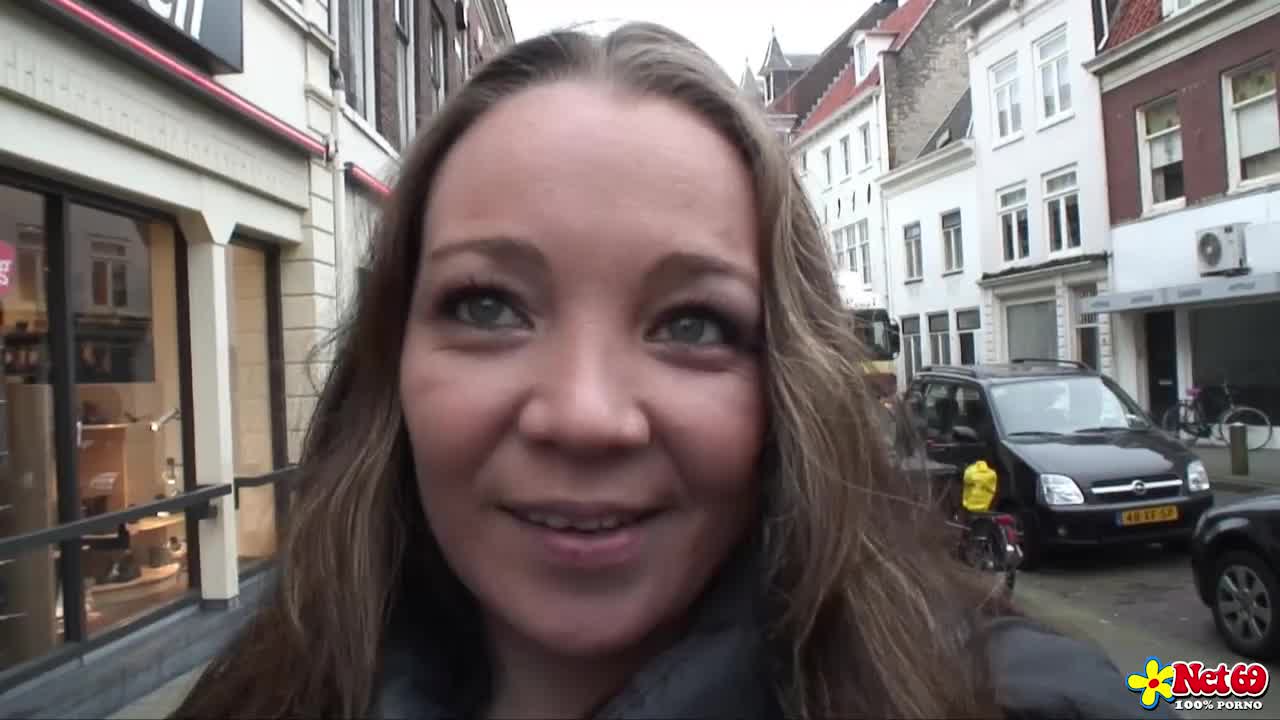 Stranger Shags A Exciting Dutch Brunette Maid That Likes Buttfuck Hotntubes
