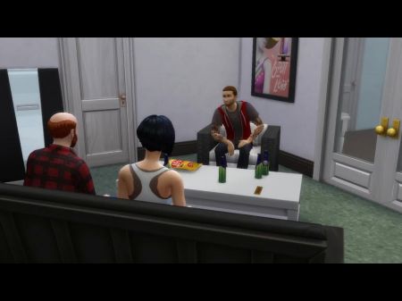 Жена DD Sims трахнула друзей перед мужем Sims 4 
