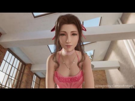 Final Fantasy Aerith Реалистичная порно -анимация с звуком 