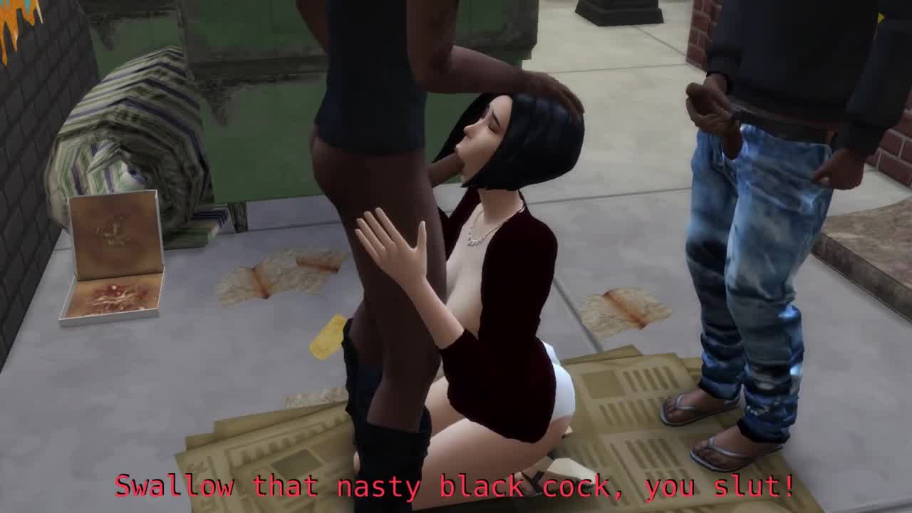Milf Gets Fucked By Homeless Dudes While Husband Watches Sims Hotntubes