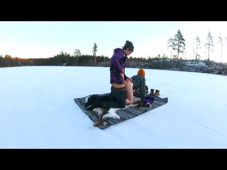 Секс на замороженном озере Rosenlundx 4K 