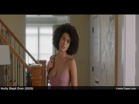 Бритт Нижний и Натали Эммануэль Сексуальная и тройная сексуальная сцена 