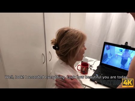 Tutor4K. Парень придумывает идею трахнуть учителя литературы 