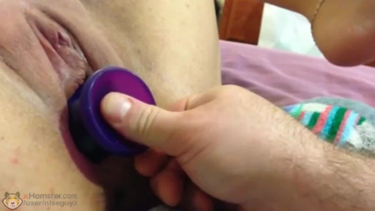 Stretching My Wife S Pussy With A Hefty Toy Hotntubes