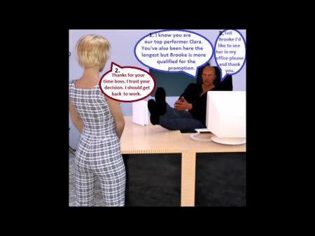 3D Comic: Жена рогоношения испачкана со своим боссом на дурацкой TA 