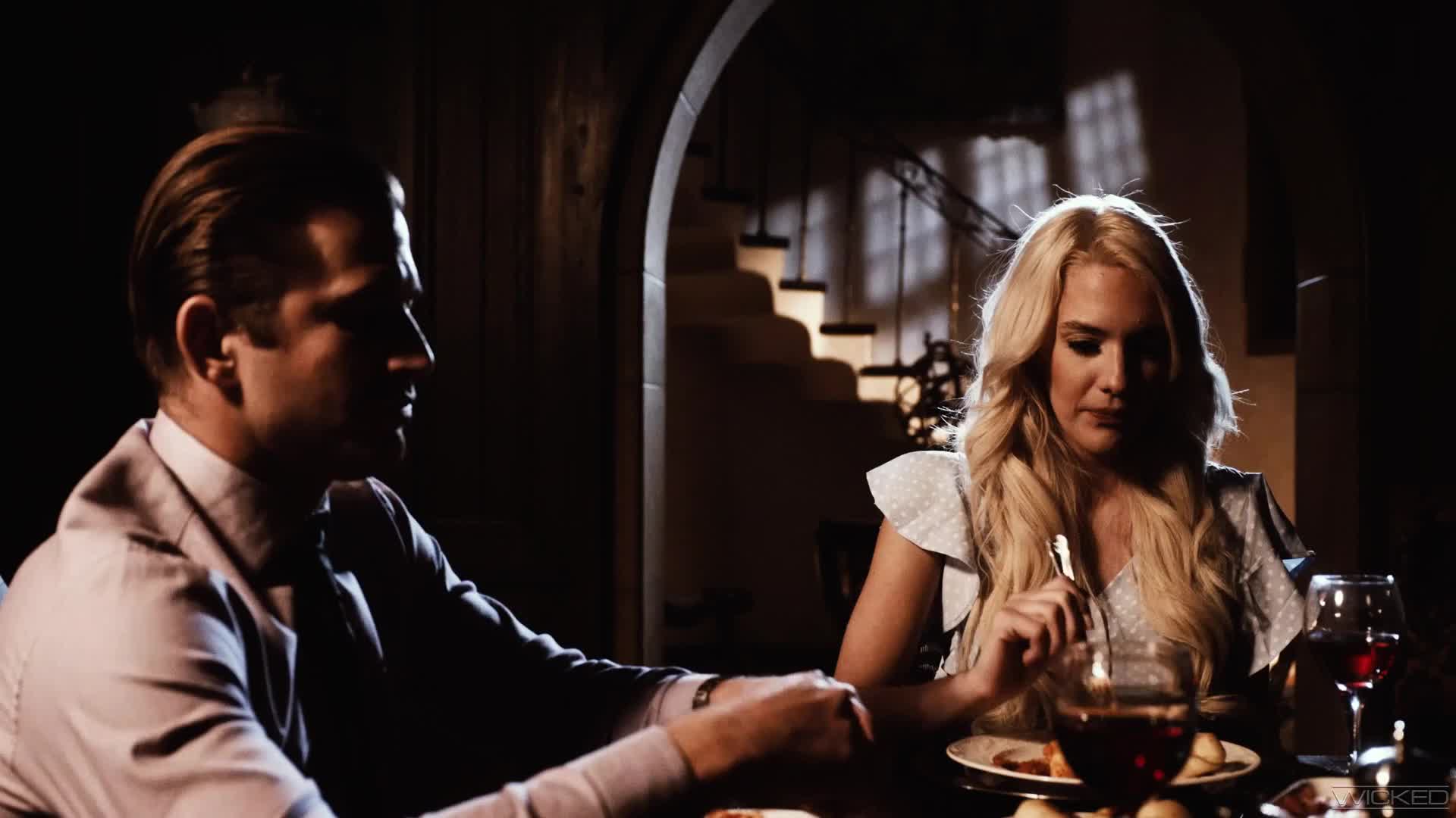 Towheaded Inn Keeper Babe Romped Hard By A Mysterious Stranger Hotntubes