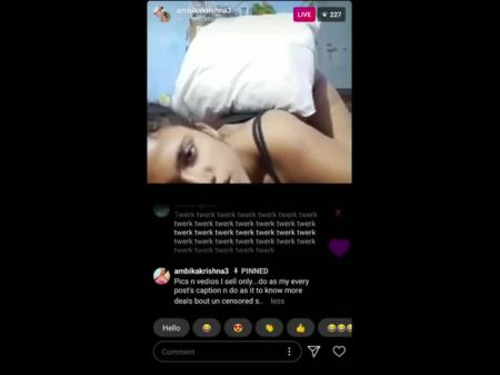 индийская девушка из инстаграма амбика мастурбирует в прямом эфире в инстаграме 