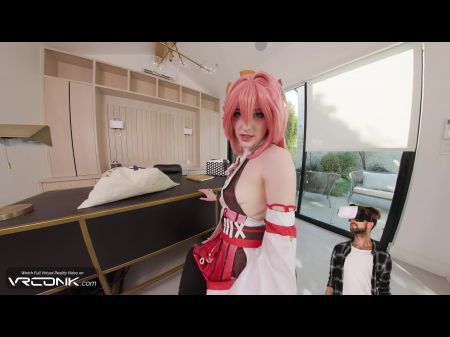 vr conk genshin Impact yae miko сексуальная пародия на подростковый косплей pt3 с мелодическими знаками в HD порно 