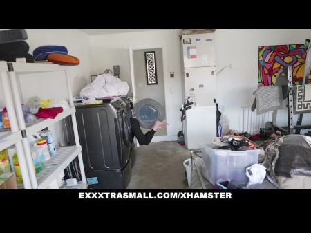 Exxxtrasmall - Petite 18 Teenager Climbs A Tall Man