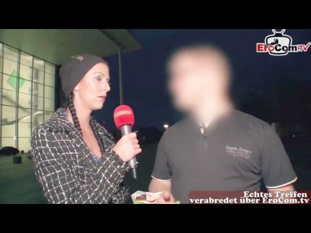 Reportero alemán milf recoge chico en casting callejero ...