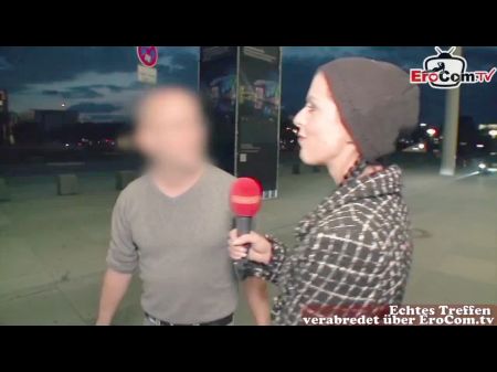 German Reporter Ripened Mom Picks Up Fellow In Street Casting .