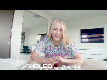 Holed Amazing Fair Haired Alyssa Cole Shoves Schlong In Her Booty