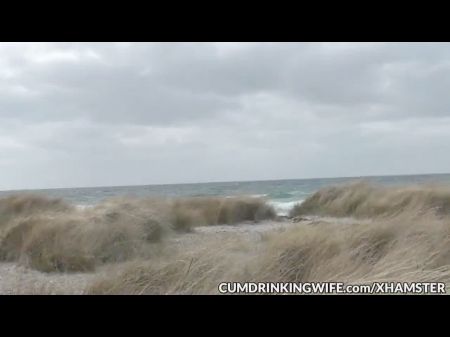 dogging slutwife gangbanged en la playa pública: porno gratis 93