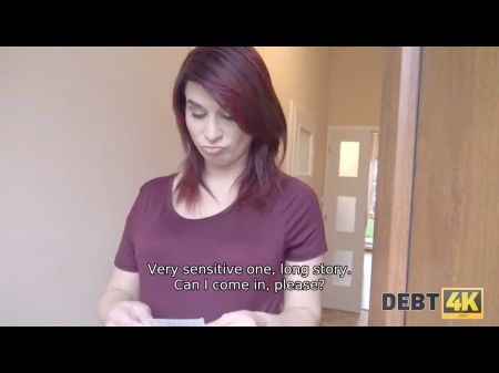 Debt4k Collector Can Close Debts If Red Hair With Belly