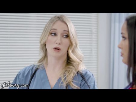 enfermera novata caliente con grandes tetas tiene un coño mojado: hd porno 7e