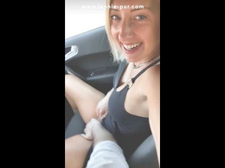 Haha While He Has To Drive I Finger My Tight Pussy: Porn 17