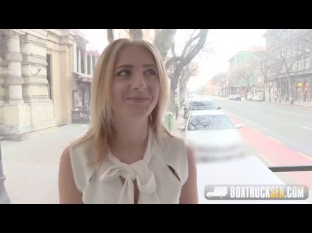 Boxtrucksex - Handsome Blonde Fucks For Money In A Audience