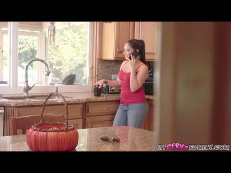 Son Gets Caught Watching Step Mommy Stretch For Yoga Class