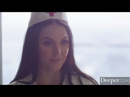 Deeper Magnificent Nurse Angela White Takes Care Of Patient .