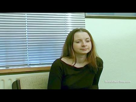 Real British Fresh Girl Is Nervous At Casting , Porno B5