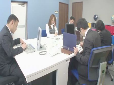 Japanese Triple Sex In The Office For Salary Increase .