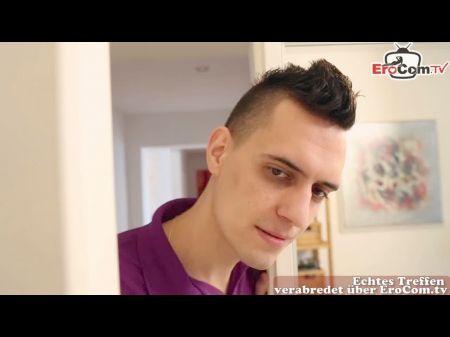 German Mature Housewife Makes A Porno With Younger Guy .