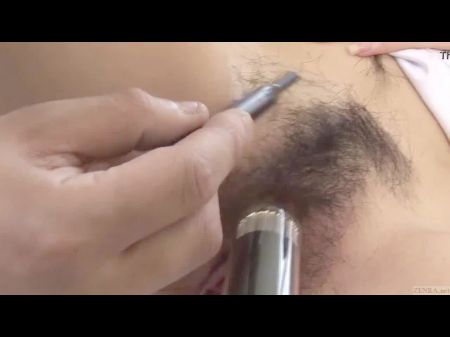 Subtitled Bottomless Japanese Pubic Hair Shaving In Hd