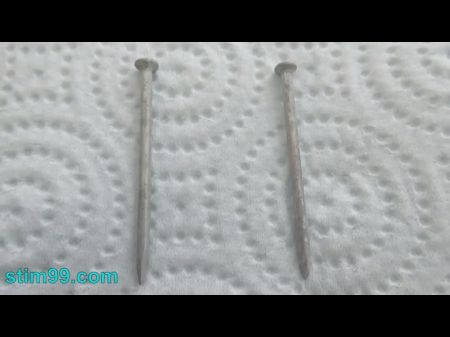 Extreme Needle Torment Discipline Bondage Act And Electrosex . Nails And Needles Tortured