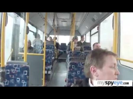 Nice - Asshole Russian Couple Putting On A Have Sex Show In The Audience Bus - Lindsey Olsen