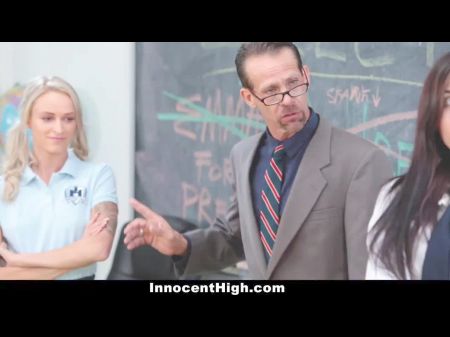 Innocenthigh - Angry School Womans 3some With Teacher