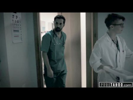 Perv Doctor Gives Youthful Woman Patient Cunt Exam