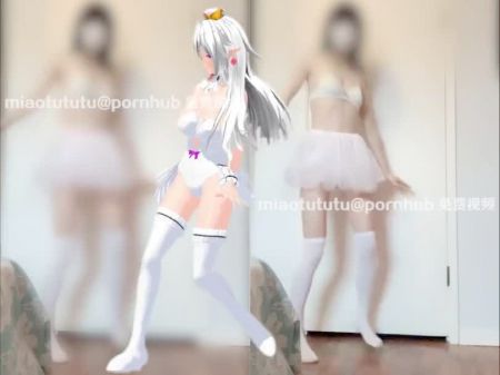 chinese dame dancing costume play anime nude stripe tease