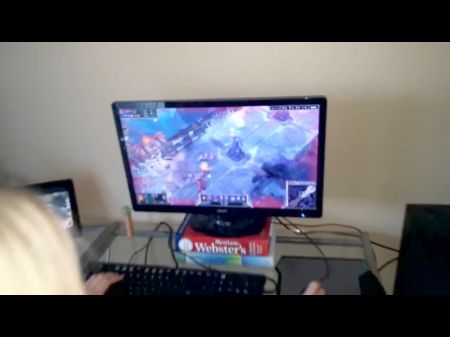 Frolicking League Of Legends While Having Sex Herself