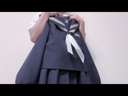 Jizz Onto Sailor School Uniform
