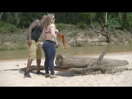 Pawg Gets At Audience Beach By Big Black Cock