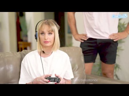 Taboo Gamer Gal Lets Her Step - Father Sex Her