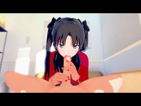 Noite: Sexo matinal com Rin (3D Hentai) 