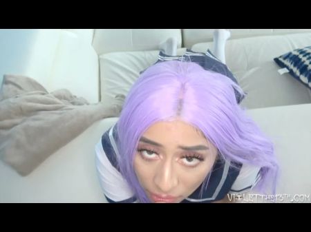 Taboo Violet Hentai College Cosplay virtual sex 