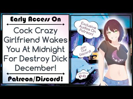 Trouser Snake Kinky Girlfriend Wakes You At Midnight For Destroy Organ December !