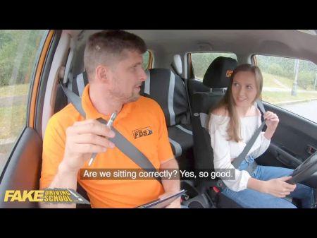 Ponytail Lexi Lou Gets Huge Pounded by Driving Instructor