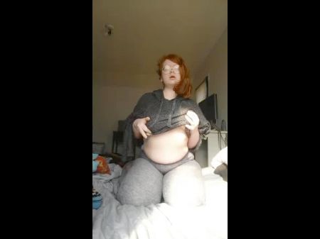 obese red-haired nerd gives you a disrobe taunt + fuck and blow job