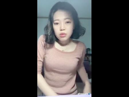 Cute Korean Gal Posing On Camera , Free Porno