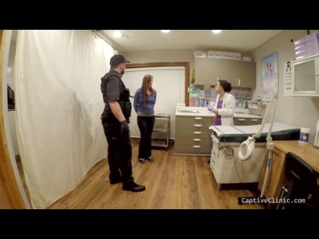 Police & Nurse Cavity Search Fresh Nymph Strip Searched