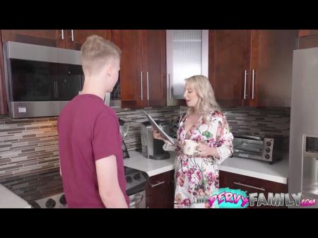 Step Mom Uses Humungous Natural Breast To Bribe Stepson
