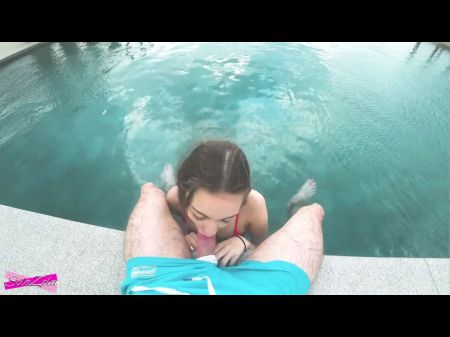 Accidentally Jism In Her Slit Near The Rooftop Pool -